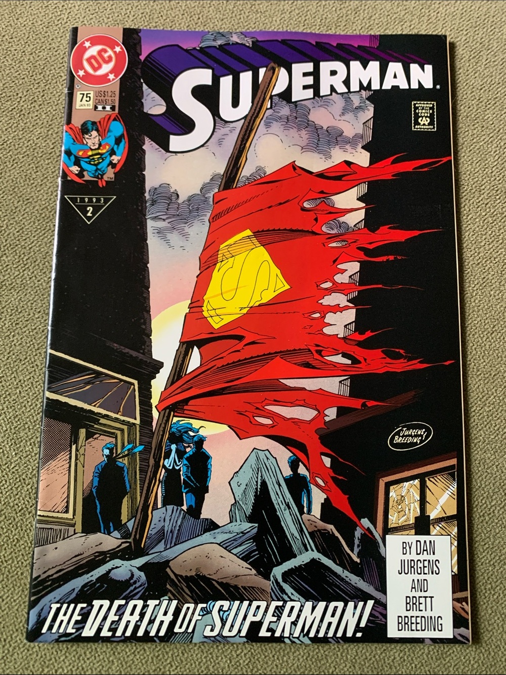 DC Comics Superman Poster – Red, Yellow, Black, Purple